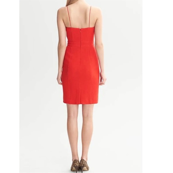 Banana Republic Sleveless Piped Corset Wool Blend Romantic Feminine Mini Dress. - Picture 2 of 13